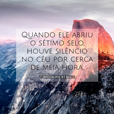 Apocalipse 8:1 BSL Imagem do Versículo Bíblico