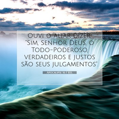 Apocalipse 16:7 BSL Imagem do Versículo Bíblico