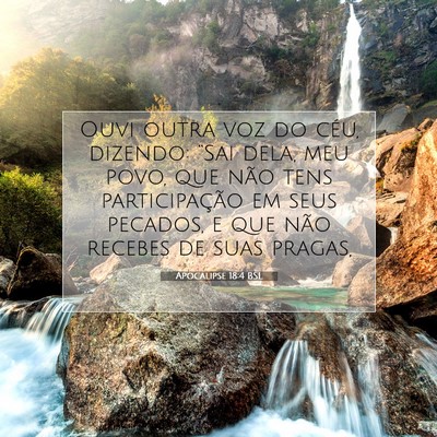 Apocalipse 18:4 BSL Imagem do Versículo Bíblico