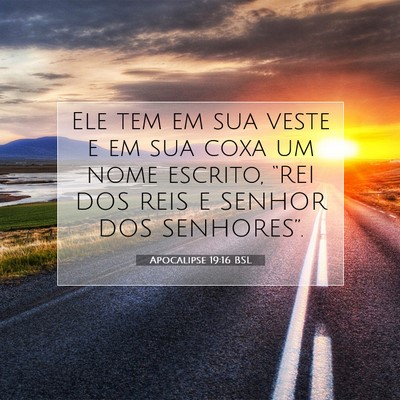 Apocalipse 19:16 BSL Imagem do Versículo Bíblico
