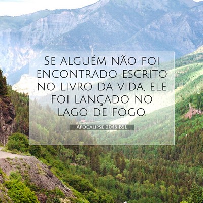Apocalipse 20:15 BSL Imagem do Versículo Bíblico