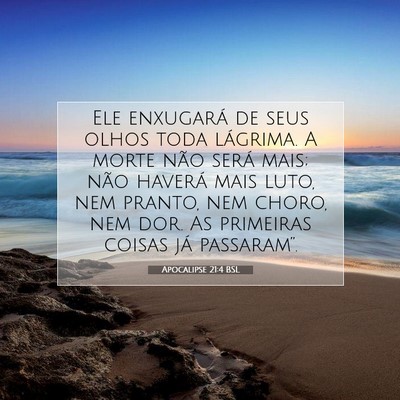 Apocalipse 21:4 BSL Imagem do Versículo Bíblico