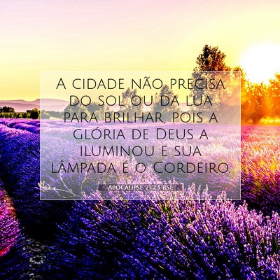 Apocalipse 21:23 BSL Imagem do Versículo Bíblico