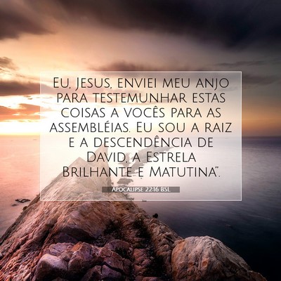 Apocalipse 22:16 BSL Imagem do Versículo Bíblico